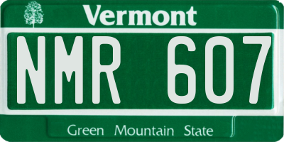 VT license plate NMR607