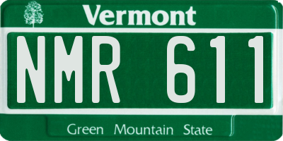 VT license plate NMR611