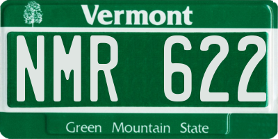 VT license plate NMR622