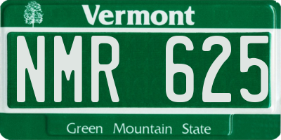 VT license plate NMR625