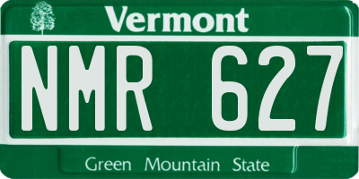 VT license plate NMR627