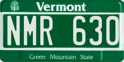 VT license plate NMR630