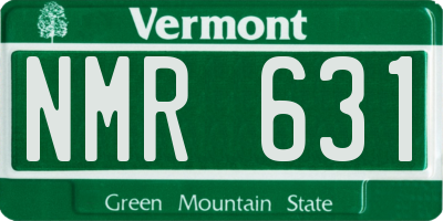 VT license plate NMR631