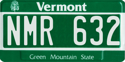 VT license plate NMR632