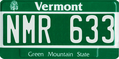 VT license plate NMR633