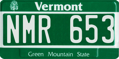 VT license plate NMR653