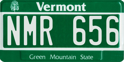 VT license plate NMR656
