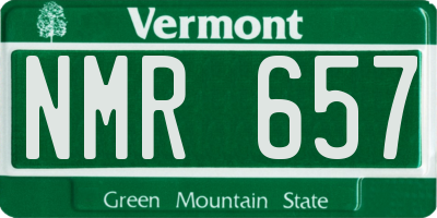 VT license plate NMR657