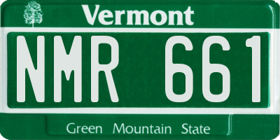 VT license plate NMR661