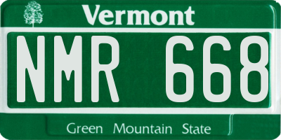 VT license plate NMR668