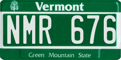 VT license plate NMR676