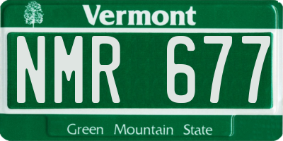VT license plate NMR677