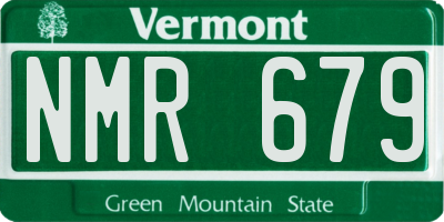 VT license plate NMR679