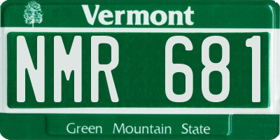 VT license plate NMR681