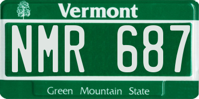 VT license plate NMR687