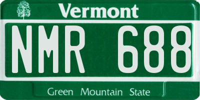 VT license plate NMR688