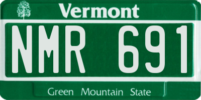 VT license plate NMR691