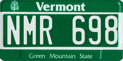 VT license plate NMR698