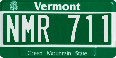 VT license plate NMR711