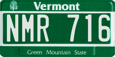 VT license plate NMR716