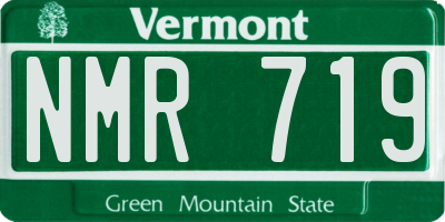 VT license plate NMR719
