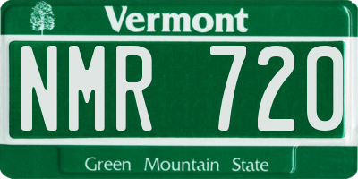 VT license plate NMR720
