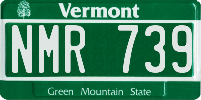 VT license plate NMR739