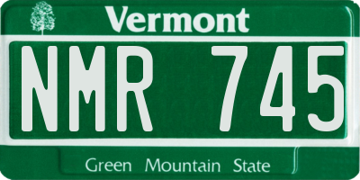 VT license plate NMR745