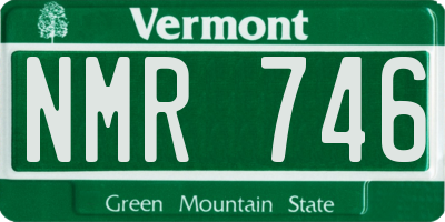 VT license plate NMR746