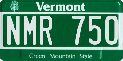 VT license plate NMR750