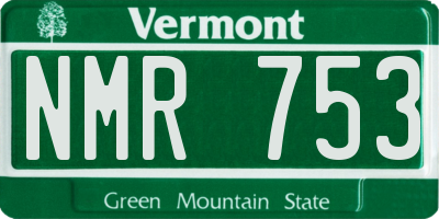 VT license plate NMR753
