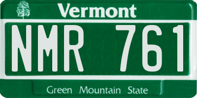 VT license plate NMR761