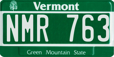 VT license plate NMR763