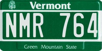 VT license plate NMR764