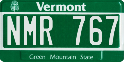 VT license plate NMR767