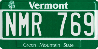 VT license plate NMR769