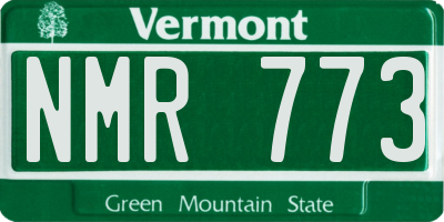 VT license plate NMR773