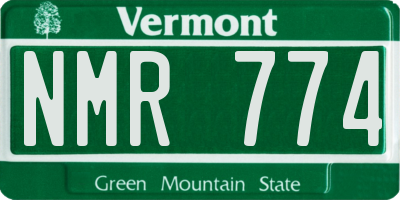 VT license plate NMR774