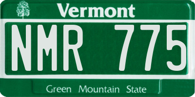 VT license plate NMR775