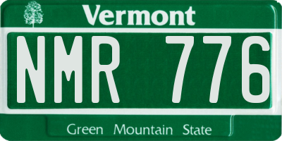 VT license plate NMR776