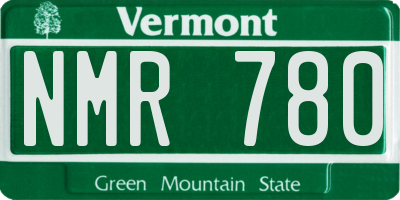 VT license plate NMR780