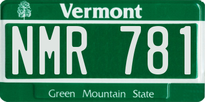 VT license plate NMR781