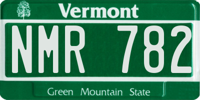 VT license plate NMR782