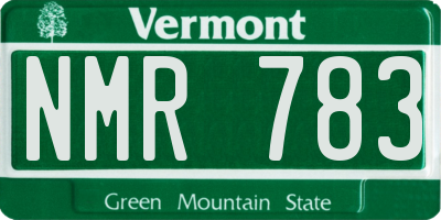 VT license plate NMR783