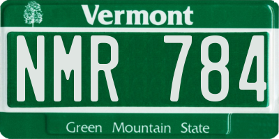 VT license plate NMR784