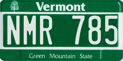 VT license plate NMR785