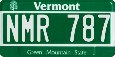 VT license plate NMR787