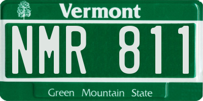 VT license plate NMR811