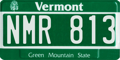 VT license plate NMR813