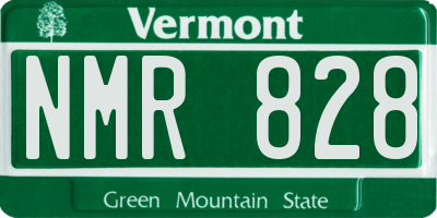 VT license plate NMR828